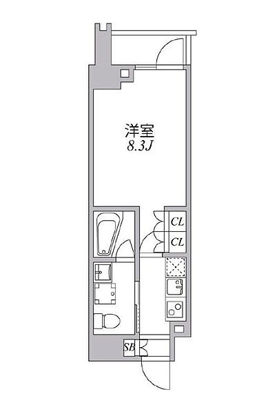 ASYL COURT 麻布十番（アジールコート麻布十番） 504｜東京都港区南麻布２丁目(賃貸マンション1K・5階・25.52㎡)の写真 その2