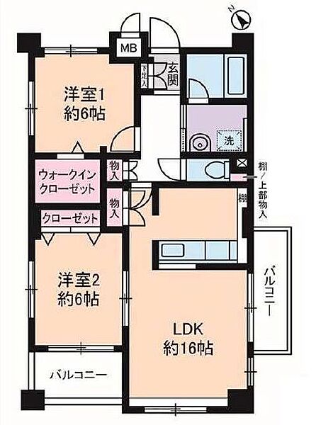 サングランパ 808｜東京都中央区月島３丁目(賃貸マンション2LDK・8階・67.68㎡)の写真 その2