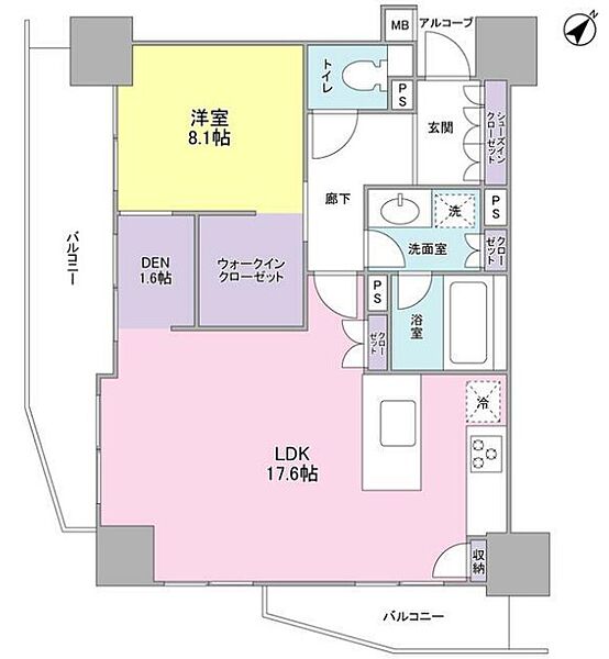 ＬａＳａｎｔｅ五反田 207｜東京都品川区西五反田８丁目(賃貸マンション1SLDK・2階・61.00㎡)の写真 その2