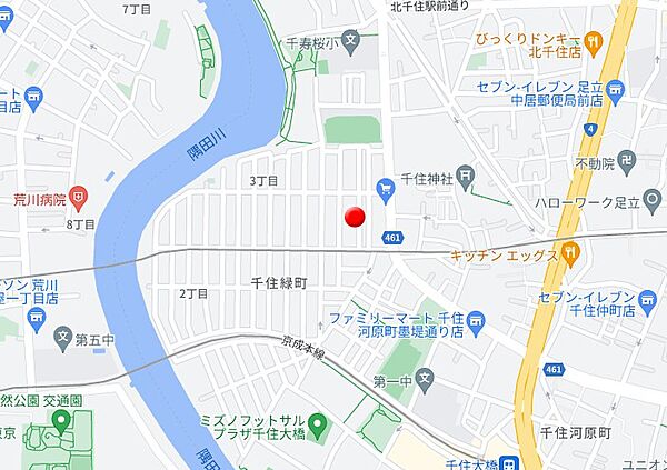 グラナーデ千住緑町 302｜東京都足立区千住緑町３丁目(賃貸アパート2LDK・3階・51.35㎡)の写真 その8