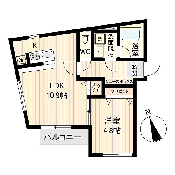 ライブフラット戸越 301｜東京都品川区戸越１丁目(賃貸マンション1LDK・3階・38.06㎡)の写真 その1