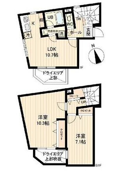 ライブフラット戸越 101｜東京都品川区戸越１丁目(賃貸マンション2LDK・1階・67.40㎡)の写真 その1