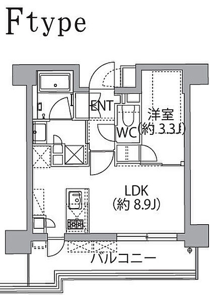 レスピール蓮根 506｜東京都板橋区坂下２丁目(賃貸マンション1LDK・5階・30.49㎡)の写真 その2