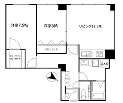 ヴィラ赤坂 610 ｜ 東京都港区赤坂６丁目10-45（賃貸マンション2LDK・6階・77.92㎡） その2