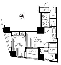 銀座レジデンス伍番館 308 ｜ 東京都中央区湊２丁目12-16（賃貸マンション1DK・3階・33.91㎡） その2