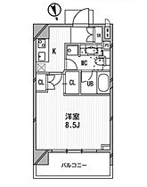 アーデン麻布十番 802 ｜ 東京都港区東麻布３丁目10-1（賃貸マンション1K・8階・27.58㎡） その2