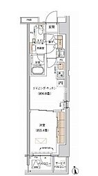 プライムネクサス大森北 1DKの間取図画像