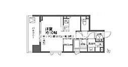 カスタリア大森 ワンルームの間取図画像