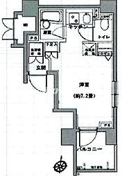 グラントゥルース大森 ワンルームの間取図画像