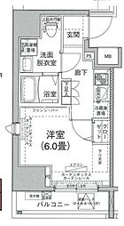 アイル大森壱番館 1Kの間取図画像