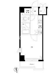 ルーブル大井町参番館 1Kの間取図画像