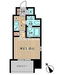 RESIDIA大森 1Kの間取図画像