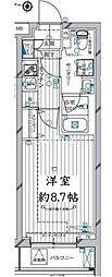 大田区蒲田1丁目マンション 1Kの間取図画像