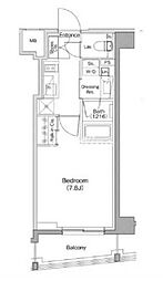 TheParkhabio南大井 1Kの間取図画像