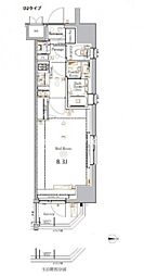 ラクラス蒲田2 1Kの間取図画像
