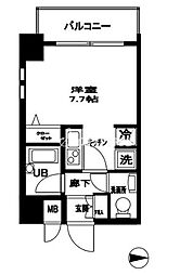 アデッソ大森 ワンルームの間取図画像