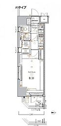 ラクラス蒲田2 1Kの間取図画像