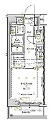 アークマーク東大井 1Kの間取図画像