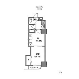 正栄プラザ 1DKの間取図画像