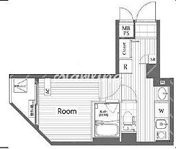 ライオンズマンション大森本町第3 1Kの間取図画像