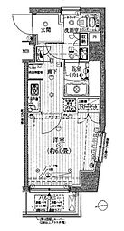 プレール・ドゥーク大森2 1Kの間取図画像