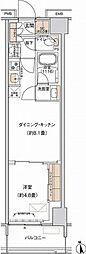 プライムネクサス大森北 1LDKの間取図画像