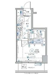 CREVISTA大森2 1Kの間取図画像