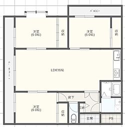 間取図画像 3LDK