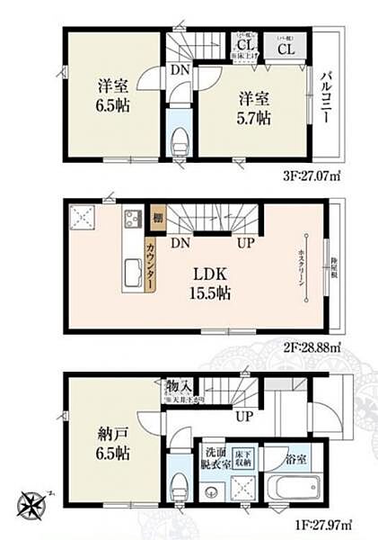 間取りを拡大表示