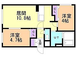 間取図画像 2LDK