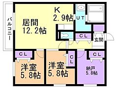 物件の間取り