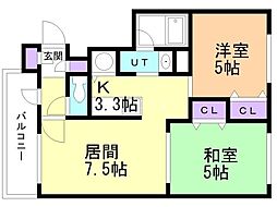 間取図画像 2LDK