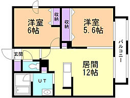 間取図画像 2LDK