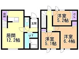 早来北進API号館(仮称) 3LDKの間取図画像