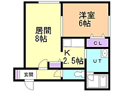 ハグホーム 1LDKの間取図画像