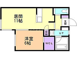 なごみハウス春日町1 1LDKの間取図画像