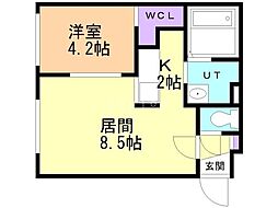 CONANFUJI 1LDKの間取図画像