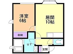 セクションTM 1LDKの間取図画像