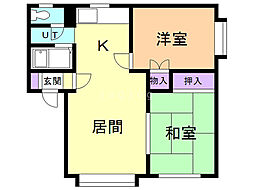 サン・スクエアM.S.3 2LDKの間取図画像