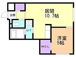 Le Vie est Belle 1LDKの間取図画像