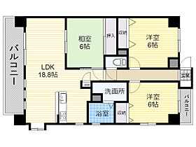 ROYAL HILLS中春日 4-B ｜ 大分県大分市中春日町14番6号（賃貸マンション3LDK・4階・78.40㎡） その2