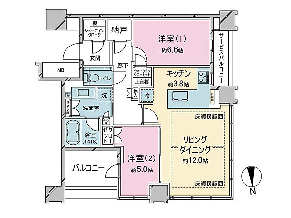 間取りを拡大表示
