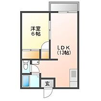 メゾン福井 202 ｜ 岡山県岡山市中区関（賃貸アパート1LDK・2階・42.00㎡） その2