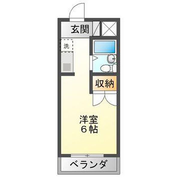 プレアール高島 210｜岡山県岡山市中区中井4丁目(賃貸マンション1K・2階・19.60㎡)の写真 その2