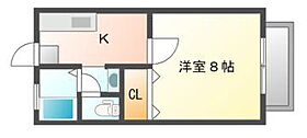 シャンテ高島 106 ｜ 岡山県岡山市中区中井1丁目（賃貸アパート1K・1階・22.00㎡） その2