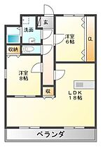 岡山県岡山市中区門田本町2丁目（賃貸マンション2LDK・8階・65.50㎡） その2