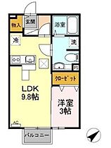 岡山県岡山市東区瀬戸町瀬戸（賃貸アパート1LDK・1階・33.39㎡） その2