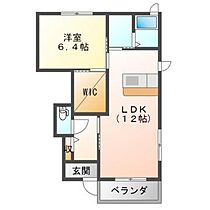 ナシミエント 101 ｜ 岡山県赤磐市桜が丘東2丁目（賃貸アパート1LDK・1階・45.58㎡） その2