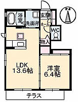 シャーメゾン雄町 101 ｜ 岡山県岡山市中区雄町（賃貸アパート1LDK・1階・46.83㎡） その2