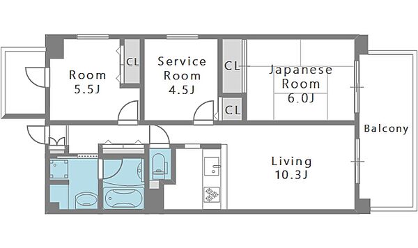 アートメゾン播磨II ｜大阪府大阪市阿倍野区播磨町1丁目(賃貸マンション3LDK・1階・66.00㎡)の写真 その2